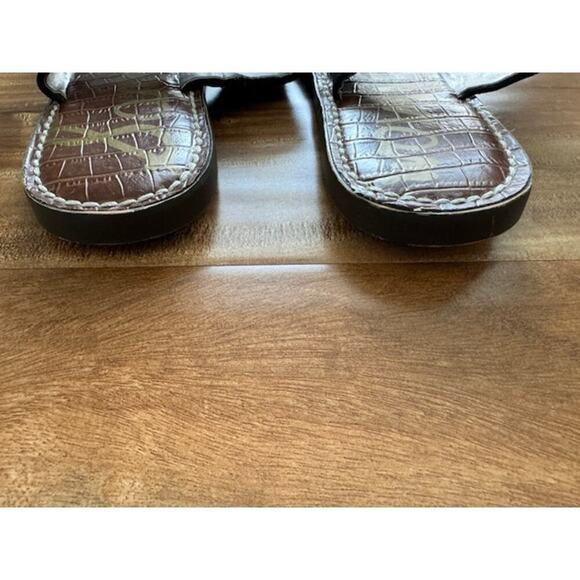 Sam Edelman Gala Black Suede Two-Strap Leather Slide Sandals- Size 8.5 - Picture 7 of 7